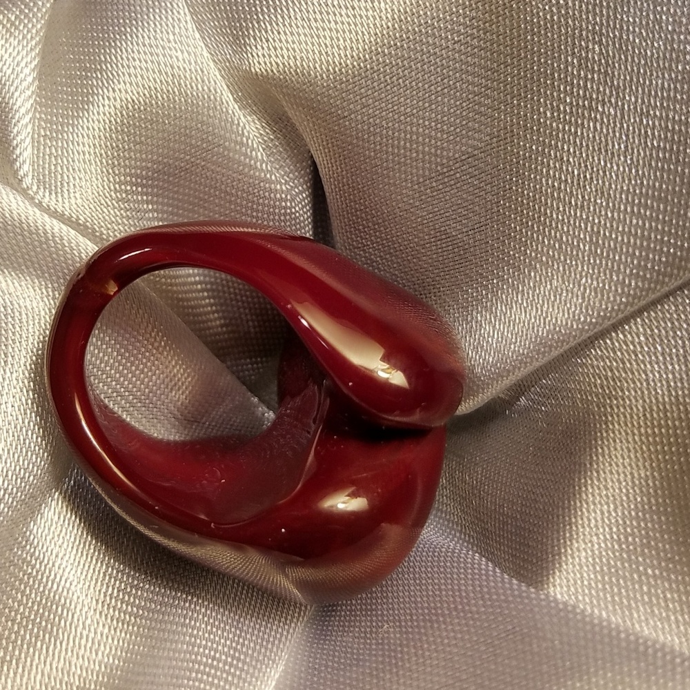 Morano glass Rose ring - Picture 2 of 2